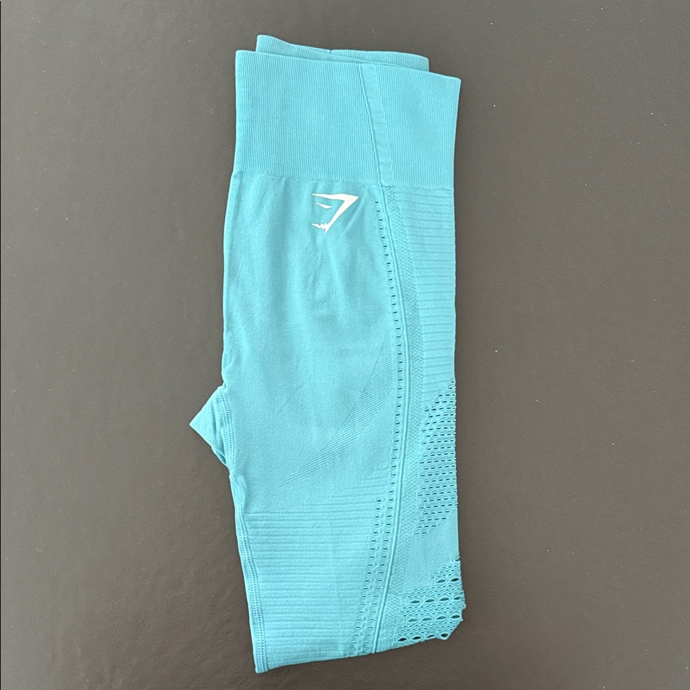 Gymshark Aqua Blue Seamless Leggings